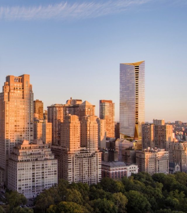 Rendering of 50 West 66th Street by architecture firm Snøhetta