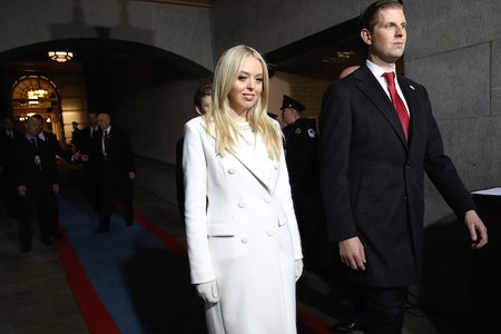 Tiffany Trump in Taoray Wang at Trump's inauguration.