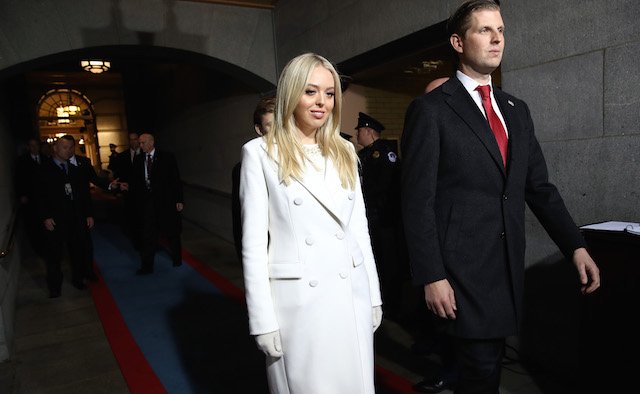 Tiffany Trump in Taoray Wang at Trump's inauguration.