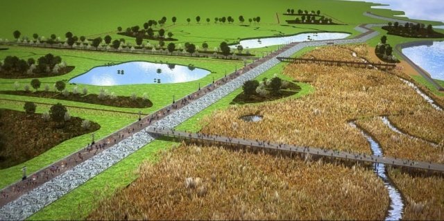 2017 rendering of Staten Island sea wall project