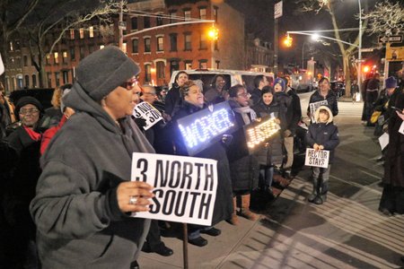 Residents at a Clinton Hill co-op complex are protesting their board over the eviction of a longtime handyman.