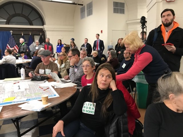 Participants attend an "Envision Soho Noho" event organized by city planning officials.