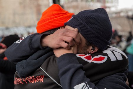 Friends mourn the death of Aurilla Lawrence, a bike messenger who was killed by a hit-and-run driver in Williamsburg in February.