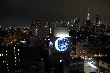 This livestream of Earth from a NASA satellite, which is located in a vacant lot near the corner of Ludlow and Stanton streets, is pretty neat.