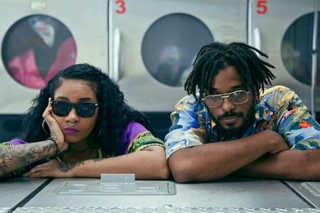 Jean Grae and Quelle Chris, looking somewhat tired after putting their show together. via Alamo Drafthouse
