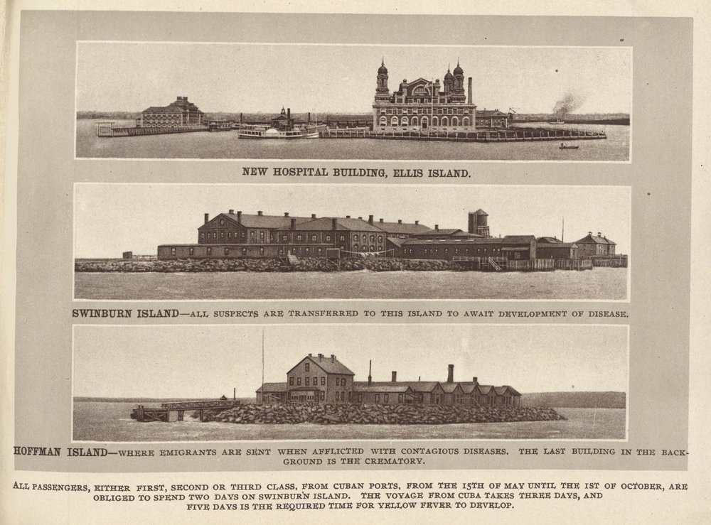 0340744d7arlene-shaner-quarantinesketches_09-jpg.jpeg This photo is from a pamphlet called Quarantine Sketches produced by the Maltine Company. Note: They have mislabeled the islands, so Hoffman is Swinburne and vice versa. (Photo courtesy of the New York City Municipal Archives)