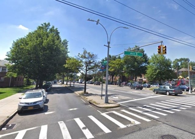 The intersection of Kings Highway and Avenue D