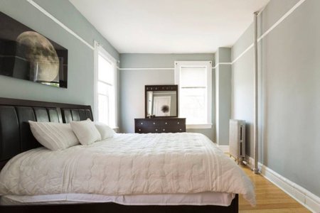 One of the units at a complex of three buildings in Prospect-Lefferts Gardens that was advertised on Airbnb