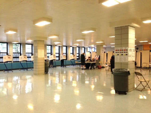 A polling place on the Upper West Side back in 2014