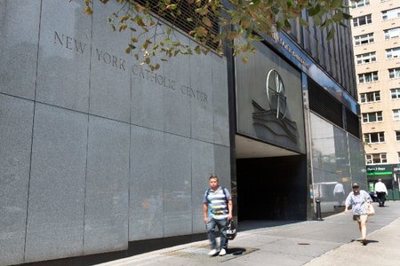 People pass the Archdiocese of New York, in New York. Attorney General Barbara Underwood subpoenaed all eight Roman Catholic dioceses in the state Thursday as part of a broadening civil investigation into the handling of sex abuse allegations by church leaders6 Sep 2018.