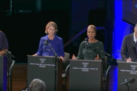 From left: Tish James, Zephyr Teachout, Leecia Eve, Sean Patrick Maloney