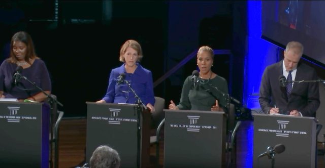 From left: Tish James, Zephyr Teachout, Leecia Eve, Sean Patrick Maloney