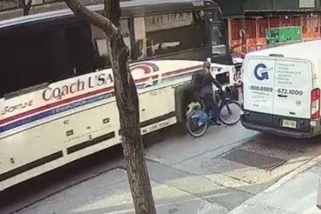 A still from security camera video released by the Manhattan DA's office.