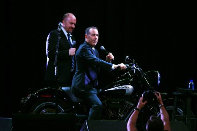 Jerry Seinfeld & Louis C.K. performing at the Stand Up For Heroes benefit show in 2016