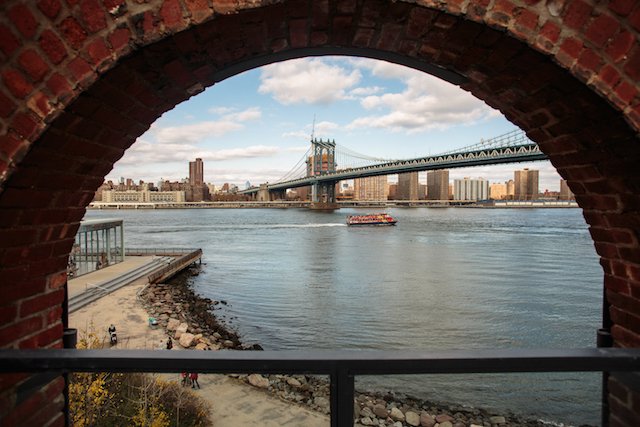 One of the views from the public roof area of Empire Stores