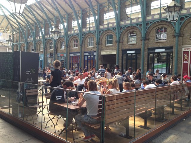 Inside Shake Shack at Covent Garden