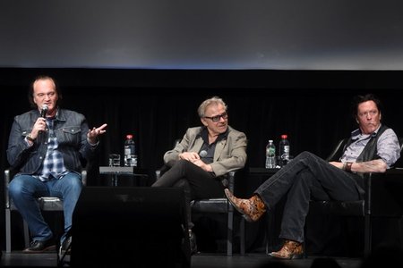 Quentin Tarantino, Harvey Keitel and Michael Madsen at the 2017 Tribeca Film Festival