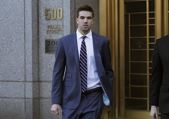 Billy McFarland outside federal court earlier this year