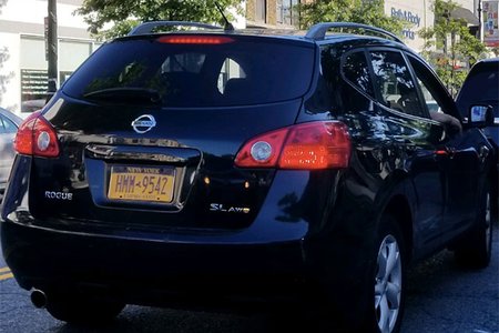 The suspect's car