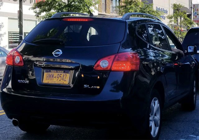 The suspect's car