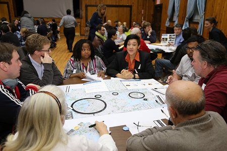 At a Citi Bike planning meeting in Astoria in 2016