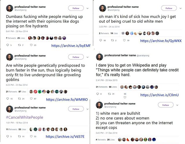 Some of the Tweets that have come into question