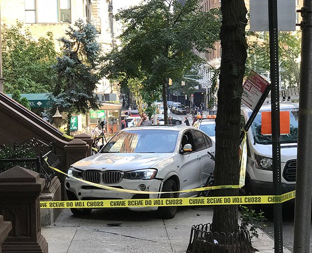 The suspect's vehicle