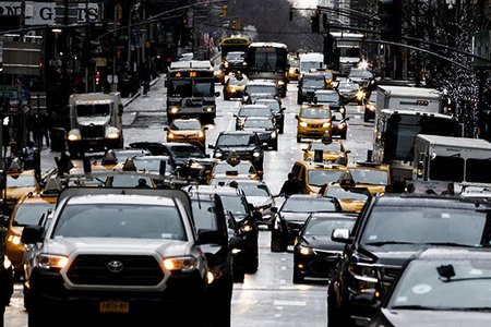 Traffic on Fifth Avenue