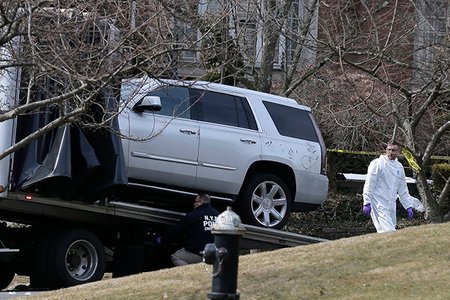 Police outside Cali's house