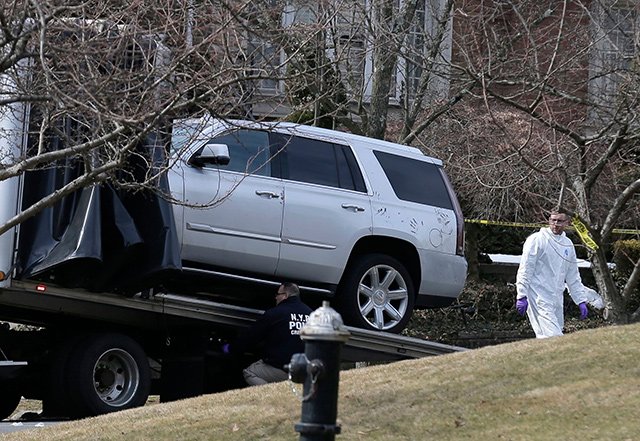 Police outside Cali's house