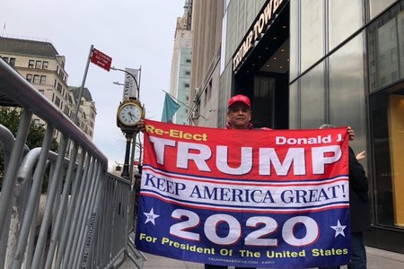 Mario Laboy outside Trump Tower