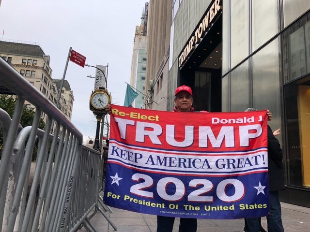 Mario Laboy outside Trump Tower