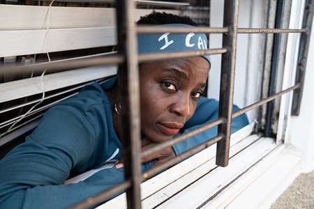 Patricia Okoumou at her Staten Island apartment