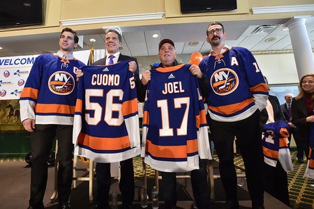 Governor Andrew M. Cuomo, joined from left: