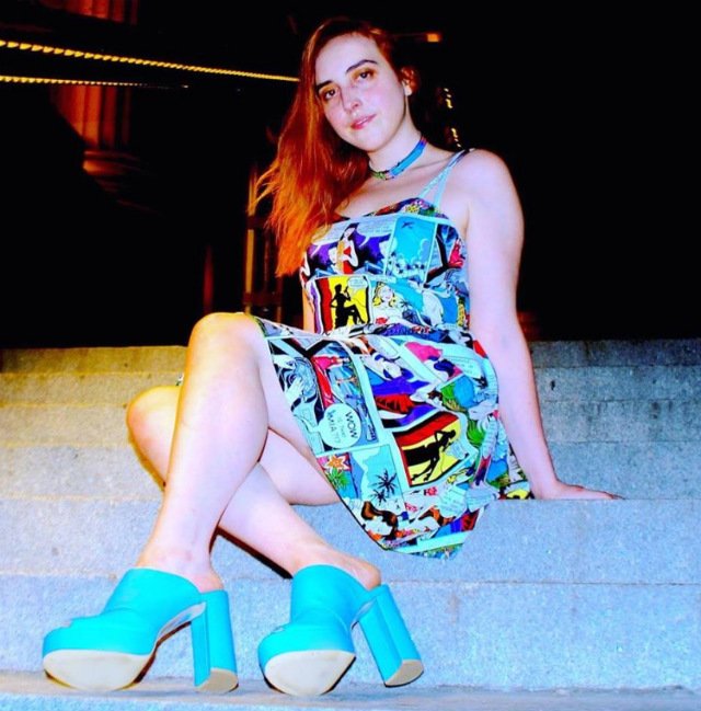 Erica Imbasciani, seen here in a photo posted to her Facebook account. An aspiring artist, Imbasciani was killed on Friday night by a hit-and-run driver in Hamilton Heights