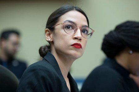 Democratic Representative Alexandria Ocasio-Cortez pictured earlier this month at a House Oversight and Reform Committee.