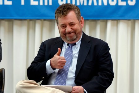 Madison Square Garden Chairman & CEO James Dolan attends the ceremony marking Billy Joel's 100th performance at New York's Madison Square Garden