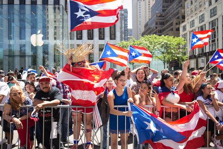 Revelers at the 2016 parade