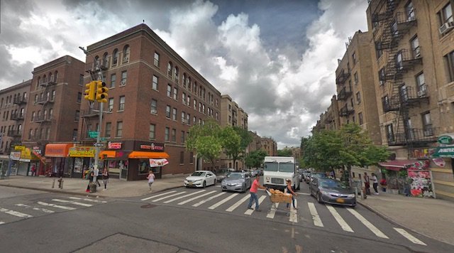 The intersection of Saint Nicholas Avenue and West 190th Street, where the collision Tuesday morning happened.