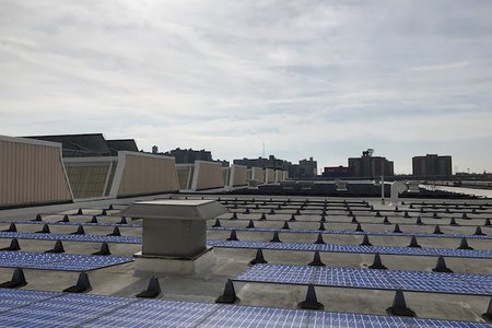 Soon, many of the MTA's rooftops, like this one at the Coney Island Maintenance Facility, will be full of solar panels you can rent.