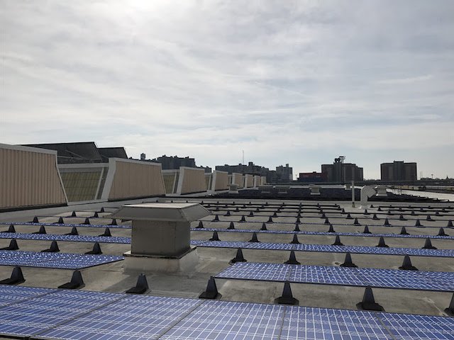 Soon, many of the MTA's rooftops, like this one at the Coney Island Maintenance Facility, will be full of solar panels you can rent.