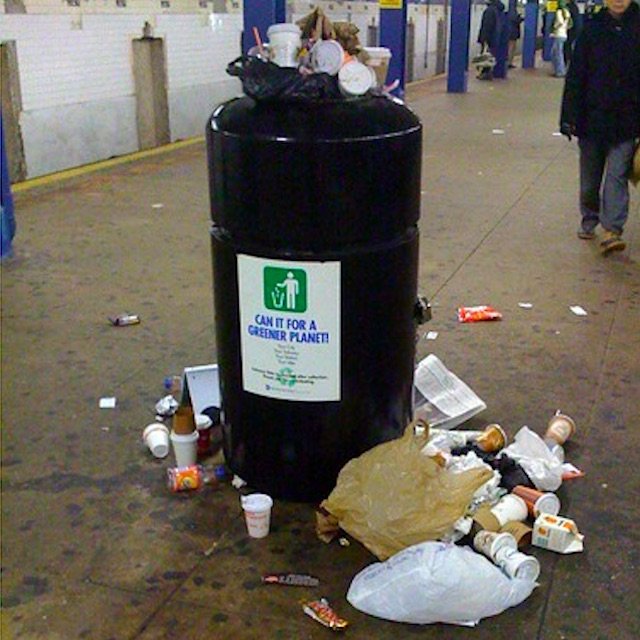A sturdy trash bin like this can now be all yours.