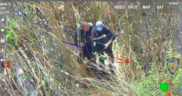 Officials search for Alfred Cutting, a man who was nearly taken by the Staten Island swamp.