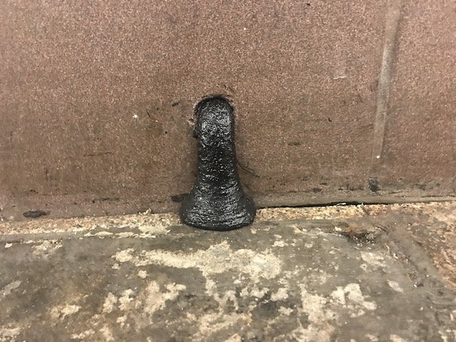 A truly dire-looking Blob, oozing on a subway platform on the 1 train.