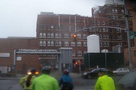 St. Barnabas Hospital, in the Bronx. Public domain via Wikimedia Commons.
