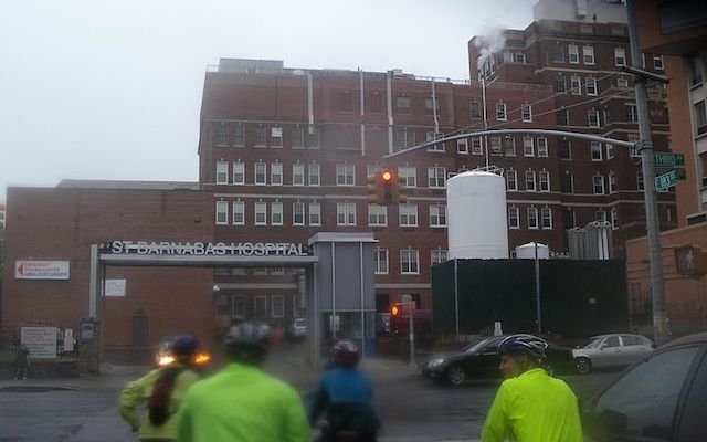 St. Barnabas Hospital, in the Bronx. Public domain via Wikimedia Commons.