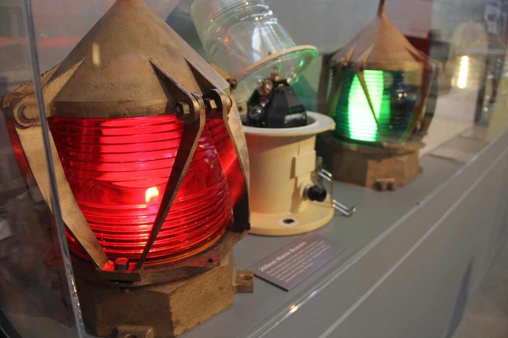 855a4c7d7200-mm-marine-beacon-at-the-museum-jpg.jpeg An example of an early 200 mm marine beacon, or lighthouse service buoy, at the museum. (Claire Leaden)