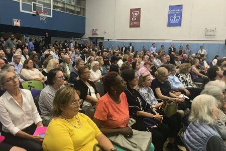 The crowd at last night's meeting