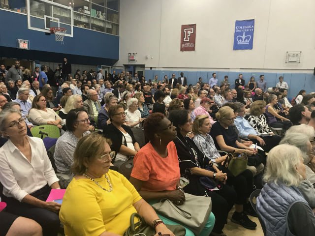 The crowd at last night's meeting