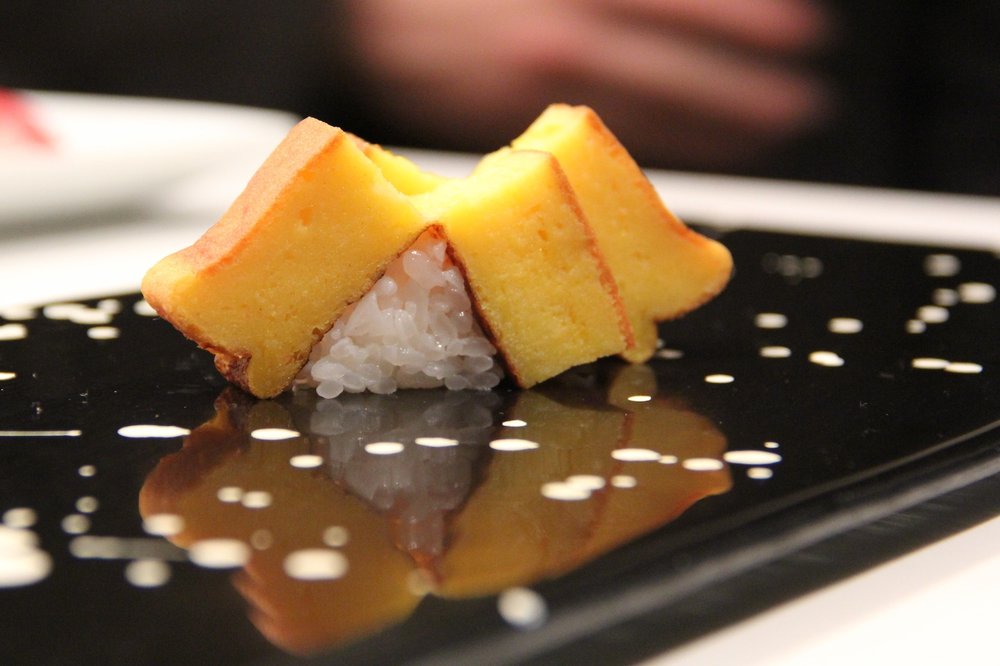 Tamago, the egg sushi Nakazawa struggled to perfect for his master, Jiro Ono